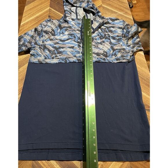 Under Armour Shirt Anorak Windbreaker Hoodie Pullover 1/2 Half Zip Camo Medium - Picture 5 of 6